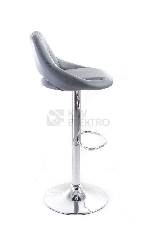 Obrázek produktu Barová židle G21 Aletra koženková prošívaná grey 60023094 2
