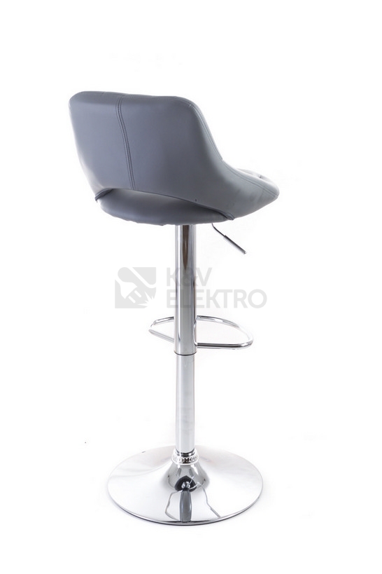 Obrázek produktu Barová židle G21 Aletra koženková prošívaná grey 60023094 3