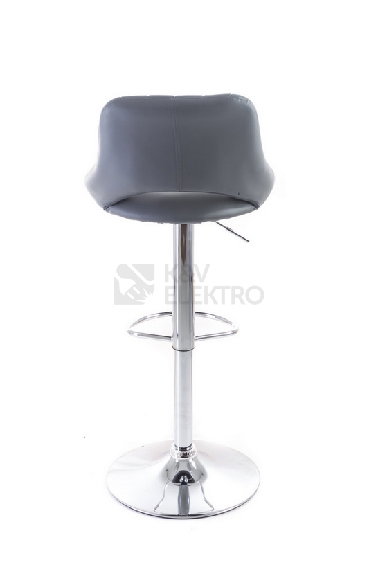 Obrázek produktu Barová židle G21 Aletra koženková prošívaná grey 60023094 4