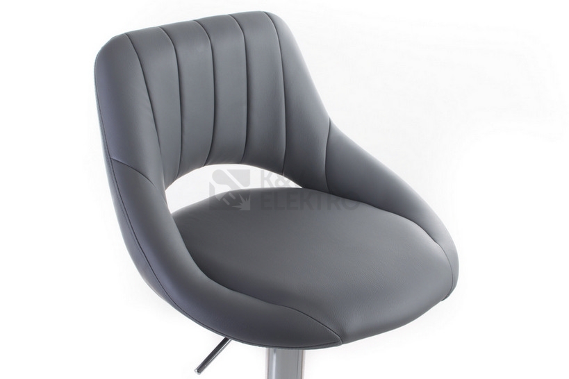 Obrázek produktu Barová židle G21 Aletra koženková prošívaná grey 60023094 5