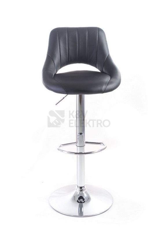 Obrázek produktu Barová židle G21 Aletra koženková prošívaná black 60023095 0