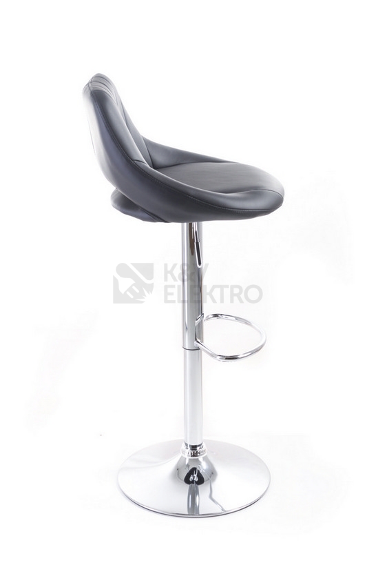 Obrázek produktu Barová židle G21 Aletra koženková prošívaná black 60023095 1