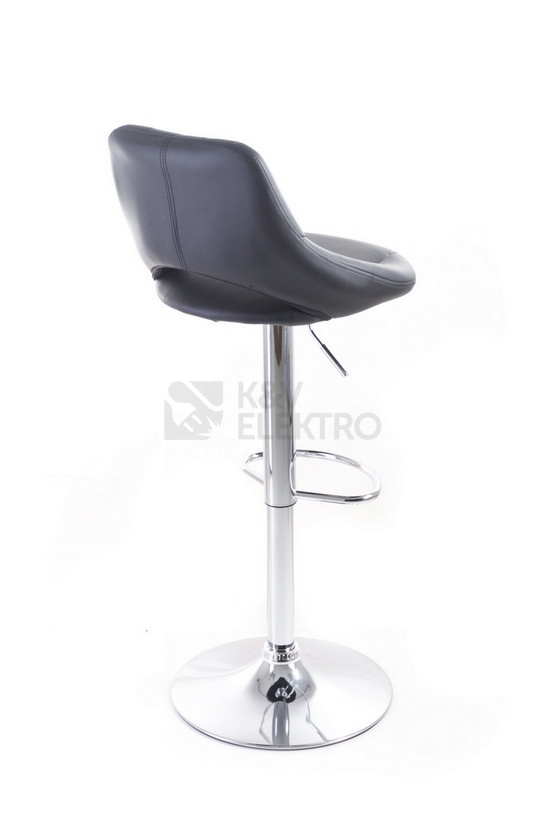 Obrázek produktu Barová židle G21 Aletra koženková prošívaná black 60023095 2