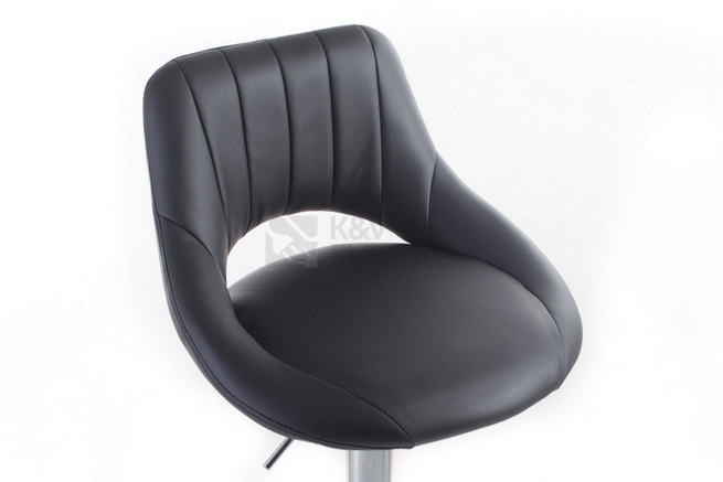 Obrázek produktu Barová židle G21 Aletra koženková prošívaná black 60023095 4