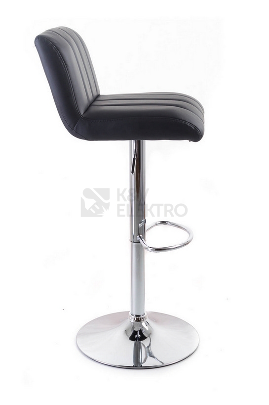 Obrázek produktu Barová židle G21 Malea koženková prošívaná black 60023096 1