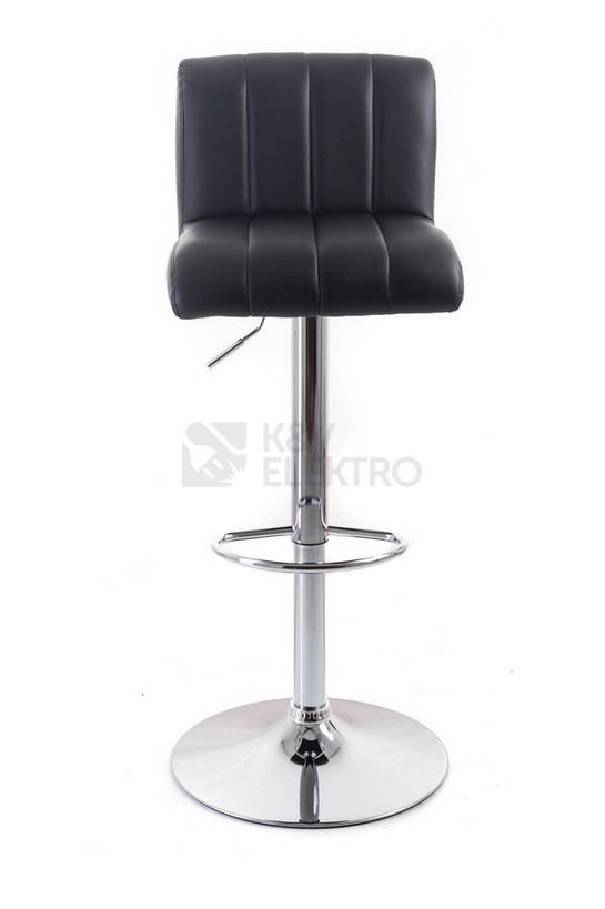 Obrázek produktu Barová židle G21 Malea koženková prošívaná black 60023096 5