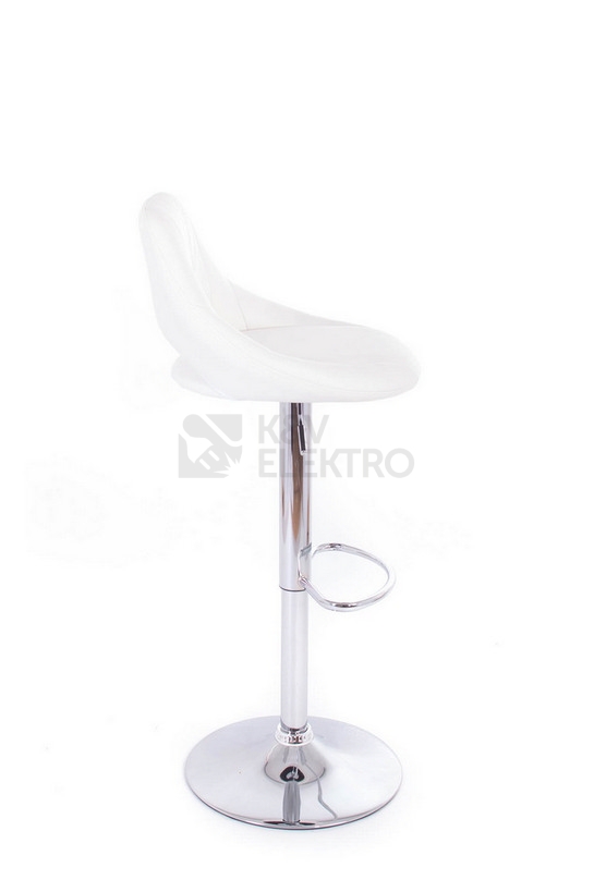 Obrázek produktu Barová židle G21 Aletra koženková prošívaná white 60023302 2