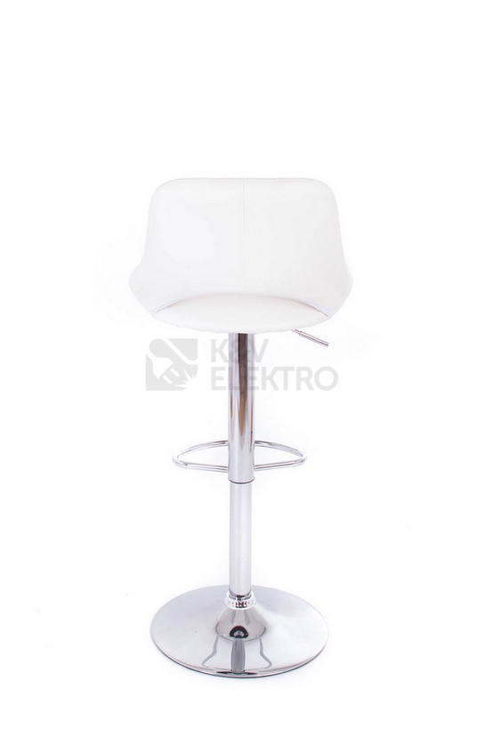 Obrázek produktu Barová židle G21 Aletra koženková prošívaná white 60023302 4