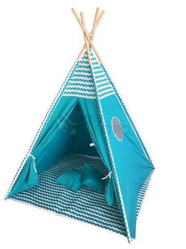 Obrázek produktu Dětský stan Teepee Letní nebe modré G21 60026155 81033 0