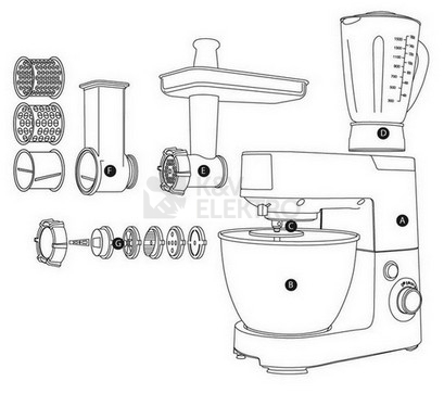 Obrázek produktu Kuchyňský robot G21 Promesso Iron Grey 6008150 12