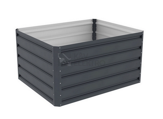 Obrázek produktu Vyvýšený záhon G21 Daisy 100x80x52cm plechový antracitový 63900203 1
