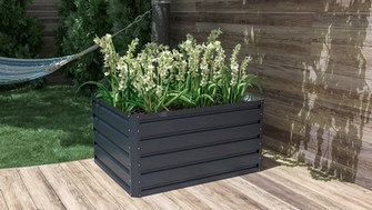 Obrázek produktu Vyvýšený záhon G21 Daisy 100x80x52cm plechový antracitový 63900203 4
