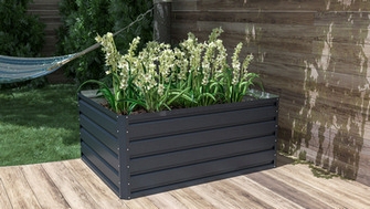 Obrázek produktu Vyvýšený záhon G21 Daisy 120x90x52cm plechový antracitový 63900223 4