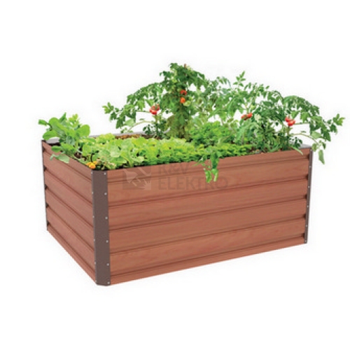 Vyvýšený záhon G21 Daisy 120x90x52cm plechový hnědý 63900233