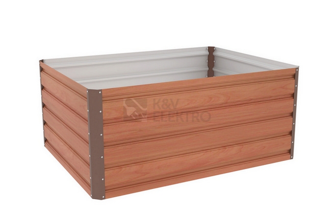 Obrázek produktu Vyvýšený záhon G21 Daisy 120x90x52cm plechový hnědý 63900233 1