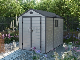 Obrázek produktu Zahradní domek G21 PAH 523 - 188x278cm plastový světle šedý 6390024 1