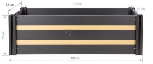 Obrázek produktu Vyvýšený záhon G21 Crop Duo 183x68x57cm WPC Cumaru 63900246 4