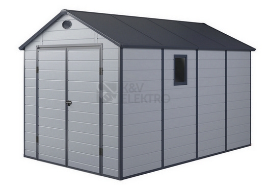 Obrázek produktu Zahradní domek G21 PAH 882 - 241x366cm plastový světle šedý 6390032 0