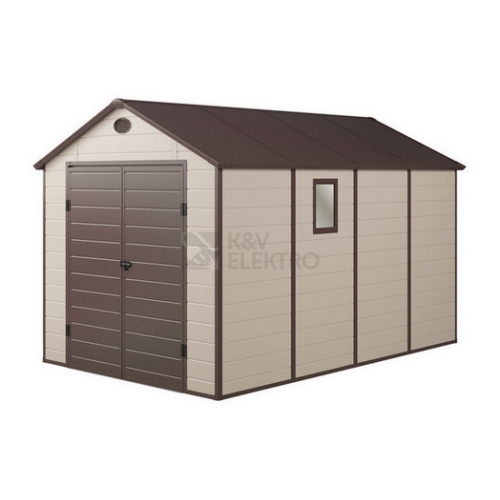Zahradní domek G21 PAH 882 - 241x366cm plastový béžový 6390034