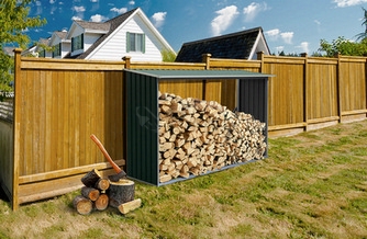 Obrázek produktu Přístřešek na dřevo G21 WOH 181 - 242x75cm zelený 63900492 1