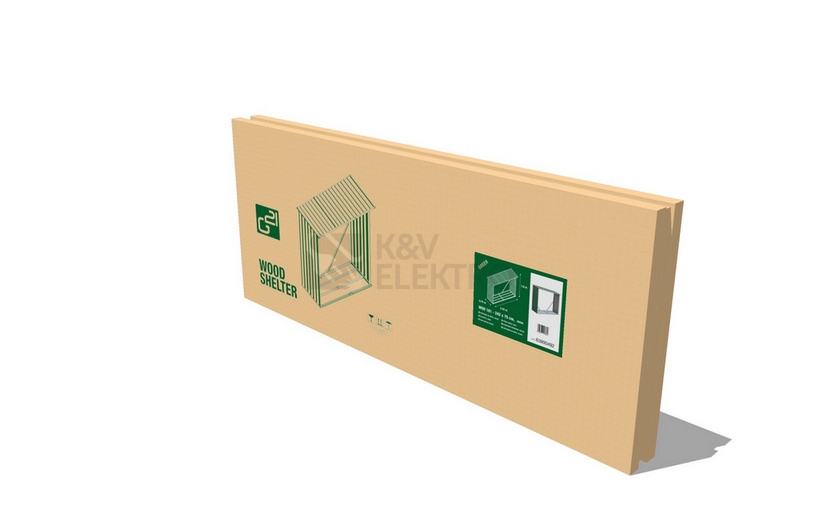 Obrázek produktu Přístřešek na dřevo G21 WOH 181 - 242x75cm zelený 63900492 4