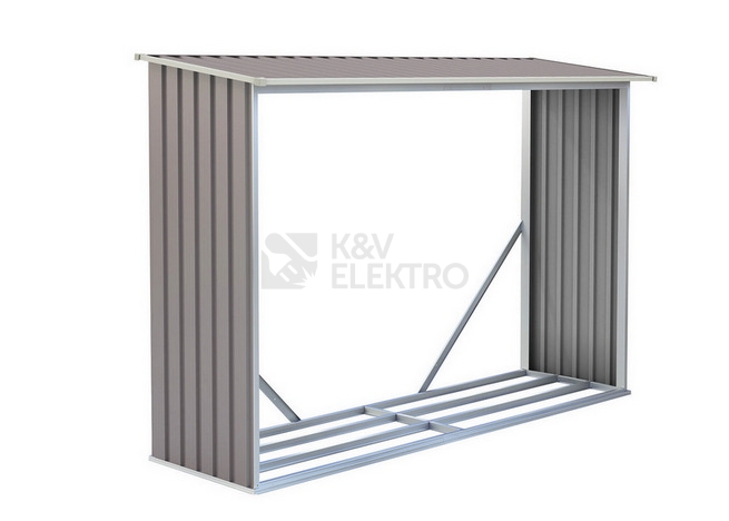 Obrázek produktu Přístřešek na dřevo G21 WOH 181 - 242x75cm šedý 63900494 0