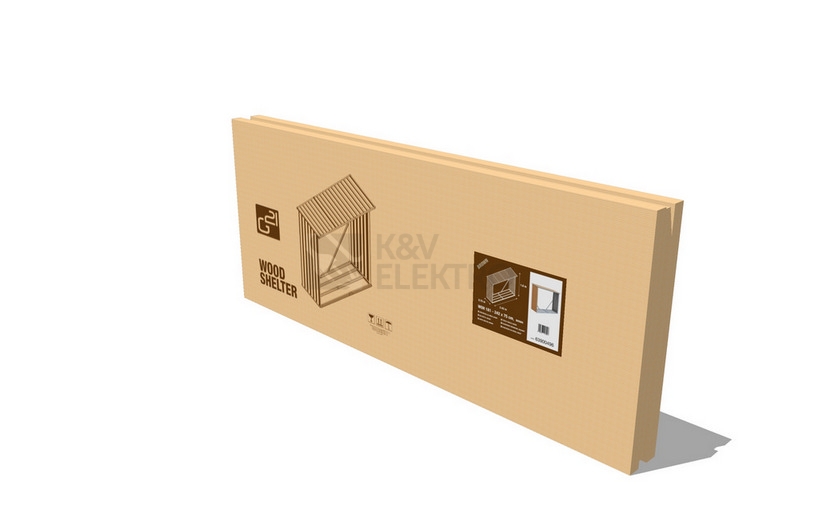 Obrázek produktu Přístřešek na dřevo G21 WOH 136 - 182x75cm hnědý 63900495 4