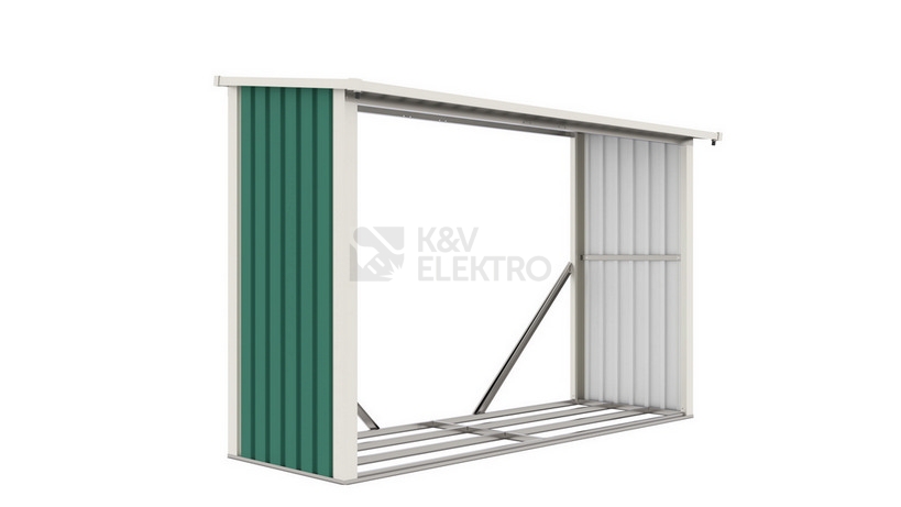 Obrázek produktu Přístřešek na dřevo G21 WOH 335 - 242x89cm zelený 63900502 0