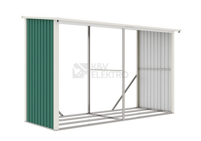 Obrázek produktu Přístřešek na dřevo G21 WOH 682 - 302x119cm zelený 63900503 0
