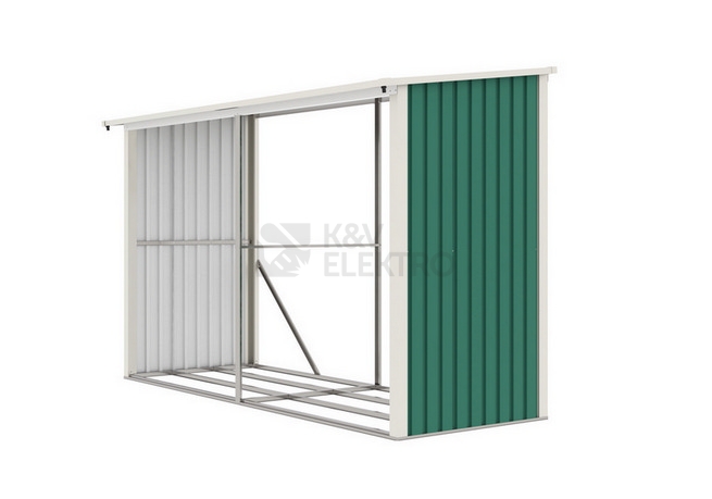 Obrázek produktu Přístřešek na dřevo G21 WOH 682 - 302x119cm zelený 63900503 2