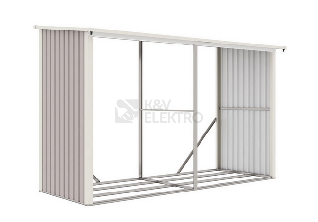 Obrázek produktu Přístřešek na dřevo G21 WOH 682 - 302x119cm šedý 63900505 0