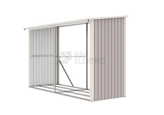 Obrázek produktu Přístřešek na dřevo G21 WOH 682 - 302x119cm šedý 63900505 2