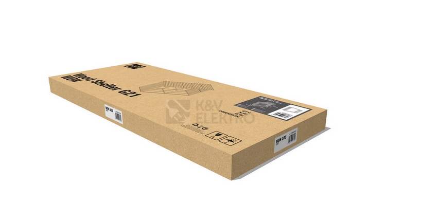 Obrázek produktu Přístřešek na dřevo G21 WOH 335 - 242x89cm hnědý 63900506 5