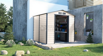 Obrázek produktu Zahradní domek G21 GAH 407 - 213x191cm béžovo šedý 6390063 1