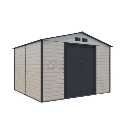 Zahradní domek G21 GAH 706 - 277x255cm béžovo šedý 6390065