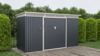 Obrázek produktu Zahradní domek G21 GRAH 483 - 340x142cm antracitový 6390091 3
