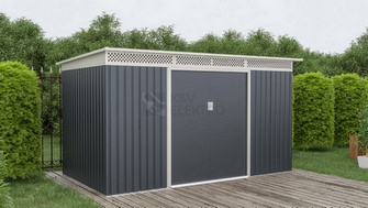 Obrázek produktu Zahradní domek G21 GRAH 700 - 340x206cm antracitový 6390093 3