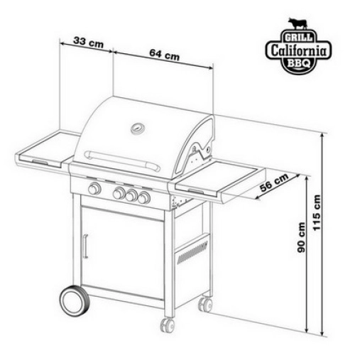 Plynový gril G21 California BBQ Premium line 4 hořáky 6390305 (obrázek 4)