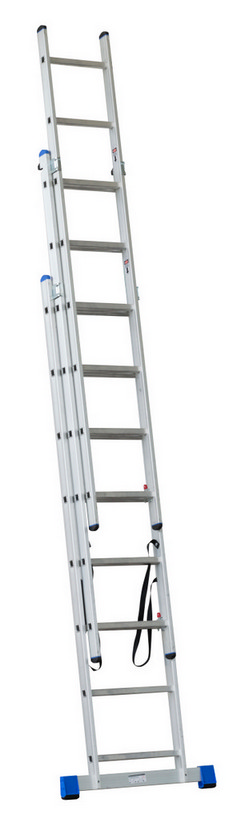 Žebřík G21 třídílný 5,1m 3×8 příček 6390383