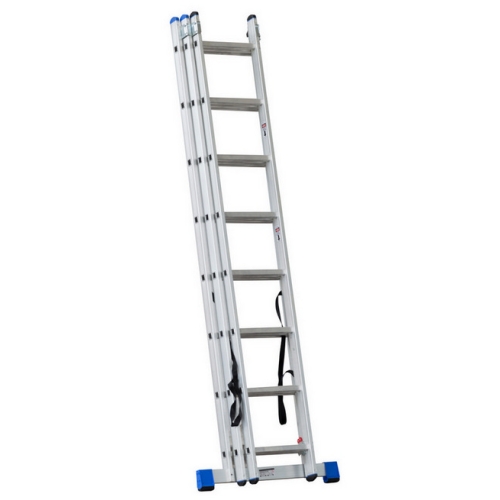 Žebřík G21 třídílný 5,1m 3×8 příček 6390383