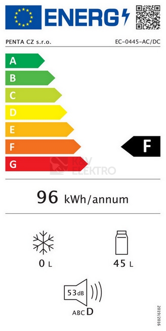 Obrázek produktu Autochladnička G21 C&W 45 litrů 12/230V 639052 4