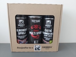 Obrázek produktu Set technických sprejů Den Braven silikonový sprej DEBBEX + multisprey Tectane Cobra 6v1 + cockpit sprej DEBBEX 0