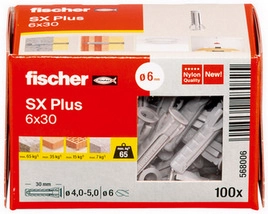 Hmoždinky FISCHER SX Plus 6x30 568006 (100ks) (obrázek 6)