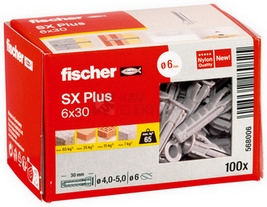 Obrázek produktu Hmoždinky FISCHER SX Plus 6x30 568006 (100ks) 2