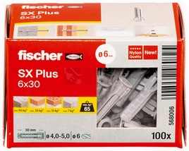 Obrázek produktu Hmoždinky FISCHER SX Plus 6x30 568006 (100ks) 5