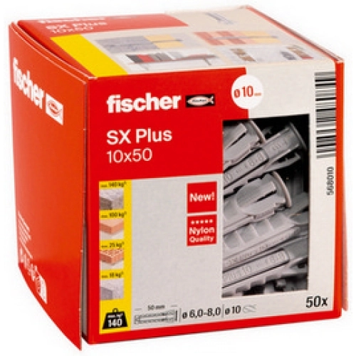 Hmoždinky FISCHER SX Plus 10x50 568010 (50ks) (obrázek 3)
