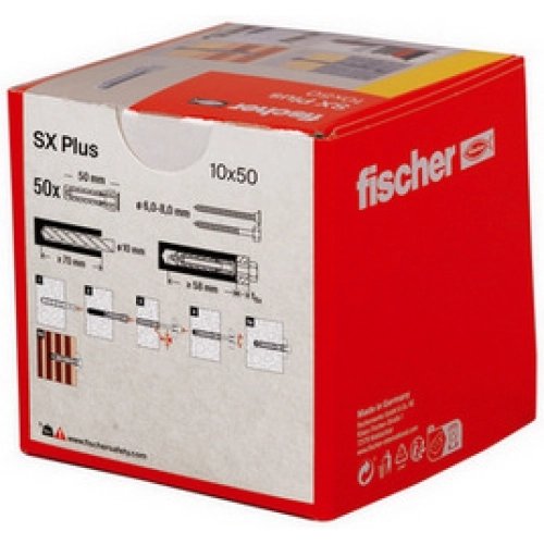 Hmoždinky FISCHER SX Plus 10x50 568010 (50ks) (obrázek 5)