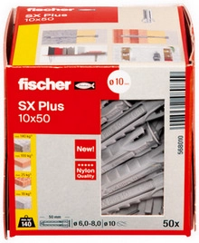 Hmoždinky FISCHER SX Plus 10x50 568010 (50ks) (obrázek 6)