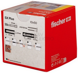 Obrázek produktu Hmoždinky FISCHER SX Plus 10x50 568010 (50ks) 4