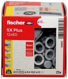 Hmoždinky FISCHER SX Plus 12x60 568012 (25ks) (obrázek 6)